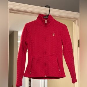 Spyder Cable Knit Fleece Zip Up Jacket—NWT